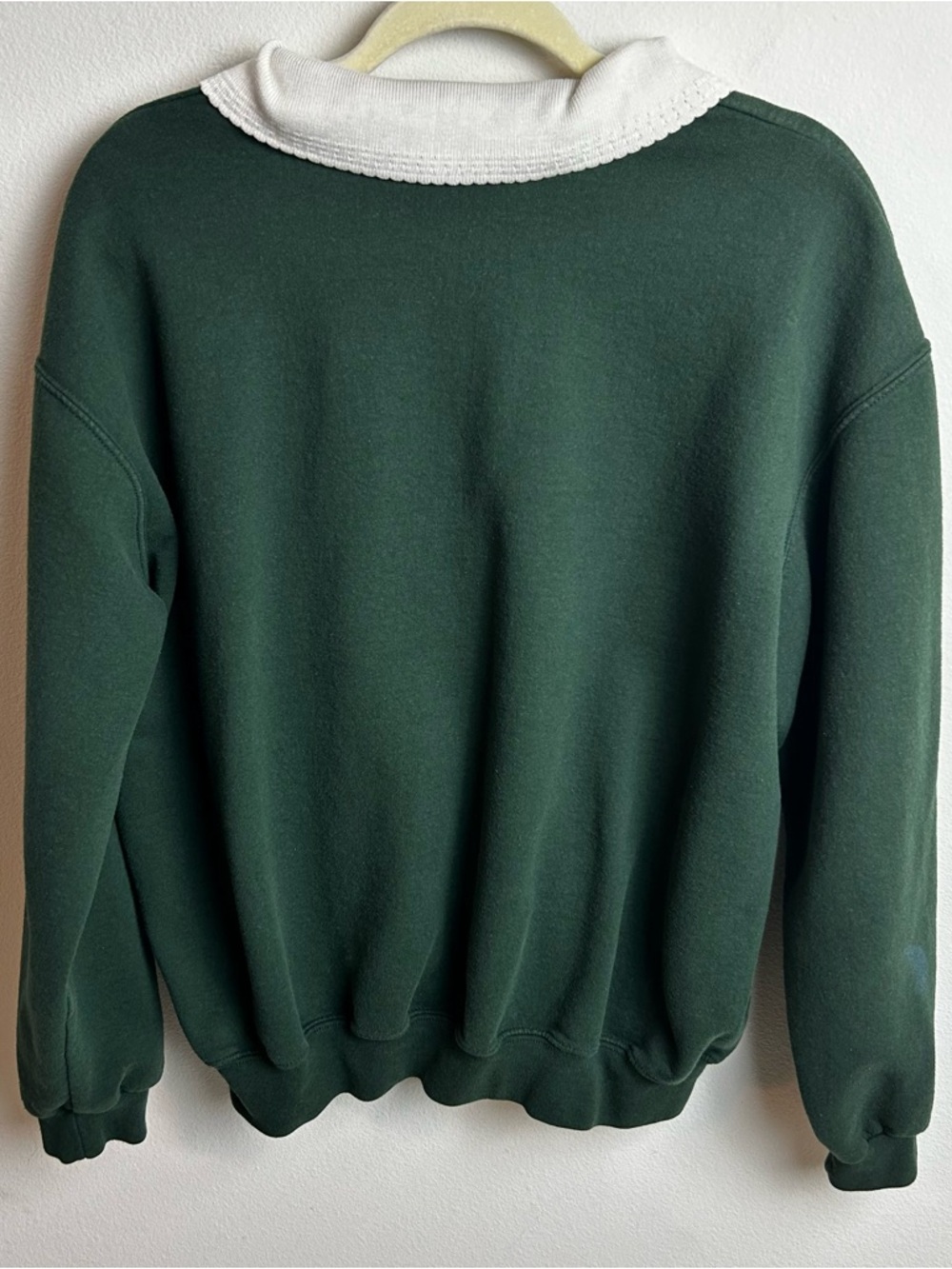 Country Store Vintage 90's collared 1/4 zip sleeping kitten sweater size: XL - Picture 9 of 9